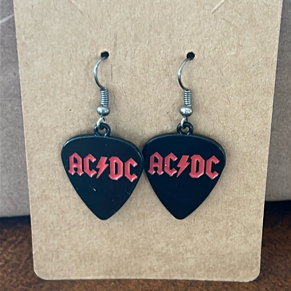 🔥🔥AC/DC logo music dangle earring